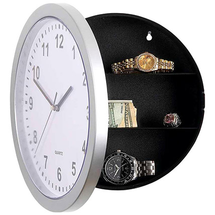 unique clock with safe